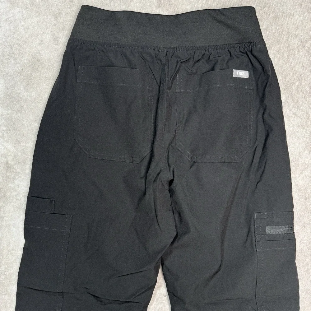 FIGS Scrub Pants Technical Collection Women's XXS/P Petite Black W23SW2007